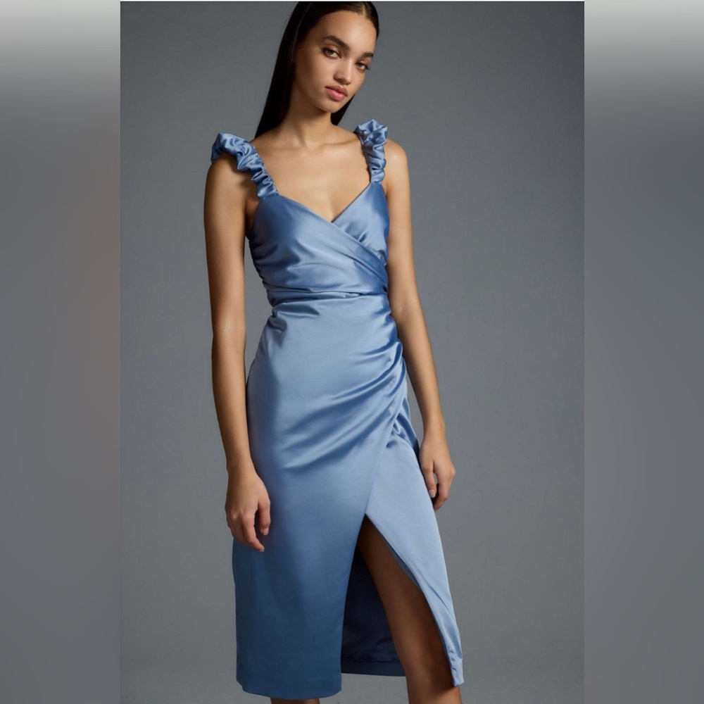 ANTHROPOLOGIE Ruched Sweetheart Dress, Size 2 NWT